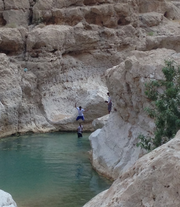 cliff-diving